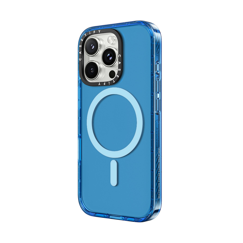 CASECASE X Sky Blue & Pink Fizz Màu Trong Suốt Cứng Hút Từ Tính Tác Động Dành Cho Apple IPhone 12 13 14 15 16 17 Pro Max Air Plus Có Hộp