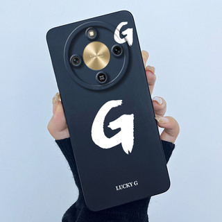 Dành Cho Honor X9d 5G Ốp Lưng May Mắn Chữ Cái Ban Đầu Chống Sốc Silicon Mềm Mờ Ốp Lưng Điện Thoại Cho HonorX9d X 9d 5G MTN-NX1 Vỏ