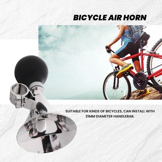 Bóng đèn cao su màu đen đường kính 21mm cho tay lái xe đạp với âm thanh bugle trumpet