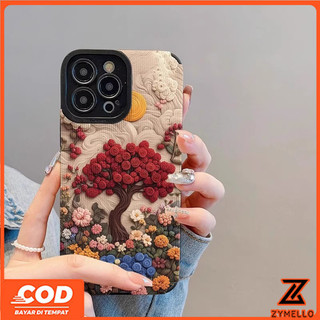 Ốp Lưng Cho OPPO Reno 15F Reno14F Reno14 Pro Reno 13F Reno12 F Reno 11F Reno10 Reno8Z Reno7Z Reno8T Reno5 Reno4 Reno6z Thời Trang Và Đẹp Thêu Núi Và Hoa Hồng shoc