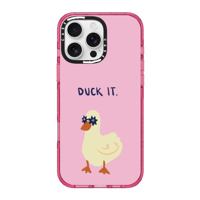 CASECASE X Kính Mát Vịt Hồng Fizz Màu Trong Suốt Cứng Hút Từ Tính Tác Động Dành Cho Apple IPhone 12 13 14 15 16 17 Pro Max Air Plus Có Hộp
