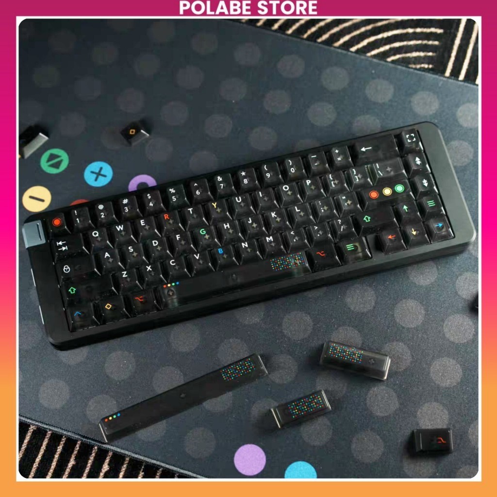 Keycap Retro Dark Lights PC cherry profile Keycap Aifei Traffic xuyên led bàn phím Mitoby Factory | BigBuy360 - bigbuy360.vn