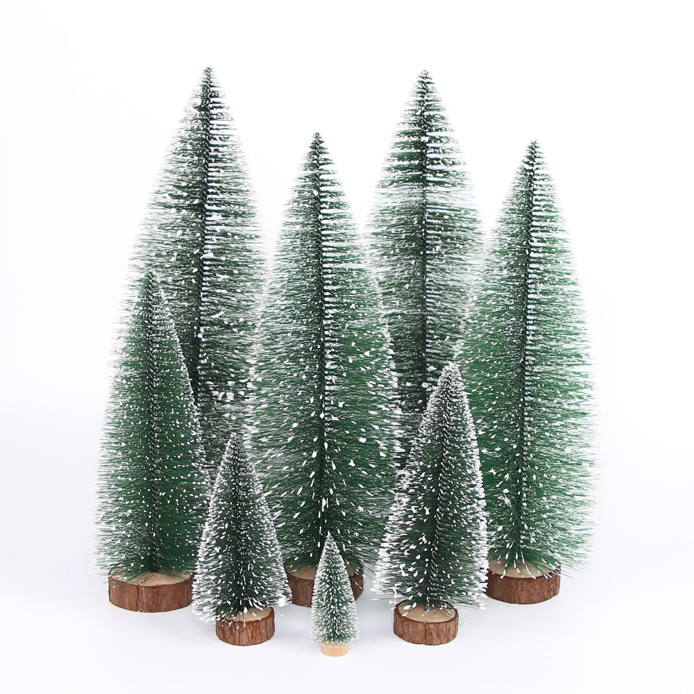 10-40cm Mini Cây Giáng Sinh Trang Trí Giáng Sinh DIY Cây Thông Trang Trí Quà Tặng Giáng Sinh