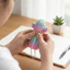 Móc khóa xương rồng QEARY, Đồ chơi Fidget thiết kế kết cấu kích thước nhỏ gọn, Đồ chơi giải nén Bề mặt giả mạo Quy trình in 3D Cấu trúc chắc chắn Sử dụng bàn văn phòng mới lạ