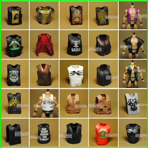 PS1 WWE Mattel Phụ Kiện Cho Nhân Vật WWE Đô Vật 6-7inch Nhân Vật Hành Động Phụ Kiện 2020 Vàng Chân Dung SP1