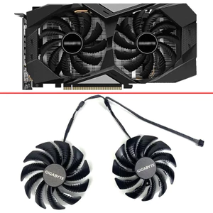I2 CÁI 87MM T129215Quạt làm mát GPU SU PLD09210S12HH 4PIN cho quạt làm mát thẻ Gigabyte RTX2070 GTX1660Ti GTX 1650 RTX 2060 2070 *