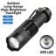 Đèn pin Zoom LED THEGIRL8B, Đèn pin ngoài trời Lumen cao siêu sáng bằng hợp kim nhôm, Kẹp bỏ túi kim loại di động chống nước có thể điều chỉnh độ sáng có thể điều chỉnh độ sáng Đèn cắm trại Sử dụng cắm trại