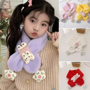 Khăn quàng cổ mùa đông cho trẻ em AWNGD, Khăn quàng cổ dày ấm áp chống gió, Khăn quàng cổ Khăn choàng thỏ hoạt hình sang trọng