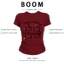BOOM Áo Baby Tee Nữ Cotton Ôm Body-Áo Thun Ngắn Tay Y2K In Hình PhongCách Mùa Hè, Cổ Tròn Hàng Đầucách hàn quốc phong726