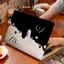 Ốp Macboot Air Pro Mèo Đen Trắng Đối Lập Cute Lấp Lánh Chống Va Đập | KTAP - World of Decals