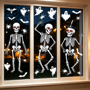 Linh hồn| Nhãn dán cửa sổ chống trầy xước, Decal thủy tinh có thể tháo rời, PVC dày, không thấm nước và không mùi, dễ bóc vỏ, không cặn, trang trí đa năng cho các hộ gia đình hiện đại