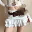 Thắt lưng lông thú bằng da PU Lông thú giả cay phong cách cô gái lông xù Dây thắt lưng phong cách Hàn Quốc Trang trí quần jean Y2K Dây thắt lưng VN