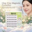 6 Hàng Lông Mi Giả Siêu Mỏng - Không Keo Đen C Curl 9-13mm Chiều Dài Hỗn Hợp Nhẹ