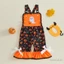 1-5 Tuổi Trẻ Em Bé Gái Halloween Quần Áo Đáng Yêu Ma / Đầu Lâu Thêu Không Tay Chuông Đáy Áo liền quần