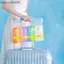 {AKIN} Áo mưa thẻ bảy màu 1 chiếc 7 chiếc Poncho chống thấm nước nén nhẹ cho các sự kiện khẩn cấp ngoài trời Du lịch {a}