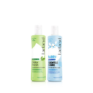 Bộ Dung Dịch Vệ Sinh Phụ nữ Lactacyd Odor Fresh Ngăn Mùi 24H 250ml + Sữa Tắm Gội Trẻ em Lactacyd Baby Gentle Care 250ml
