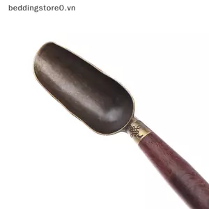 COD Tay Cầm Bằng Gỗ Xẻng Trà Thìa Đồng Gỗ Mun Cà Phê Muỗng Bộ Đồ Ăn Thìa Trà Dễ Dàng Làm Sạch Chống Rắc Thìa Trà MỚI