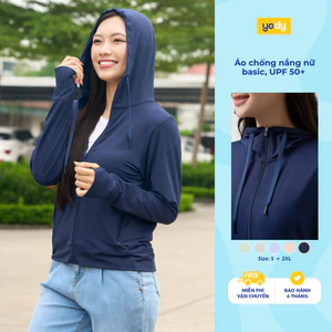 Áo chống nắng Yody nữ áo khoác nắng chống tia UPF 50+ mềm mịn thoáng mát bảo vệ làn da WEJA25S009