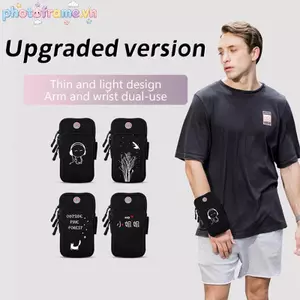 Khung Ảnh Mới Chạy Điện Thoại Di Động Cánh Tay Túi Huỳnh Quang Đêm Chạy Thể Thao Bao Tay Dây Đeo Tay Unisex Túi Điện Thoại Di Động Túi Đeo Tay Ngoài Trời VN
