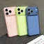 Ốp Điện Thoại Bốn Góc Dopamine Màu Trơn Cho iPhone 17 Pro Max 17 Air 16 Plus 15 14 13 12 11 Vỏ Bảo Vệ Chống Sốc