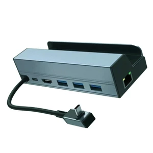 Yoo Portable Type C Gaming Dock 4K 60Hz Đầu ra Gigabit Cổng USB Nhôm Adapter Hub Thích hợp cho bảng điều khiển
