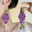 Bông tai mặt dây chuyền cá hình tròn phóng đại Trang sức cá tính cổ điển dành cho nữ Quà tặng [Mina]
