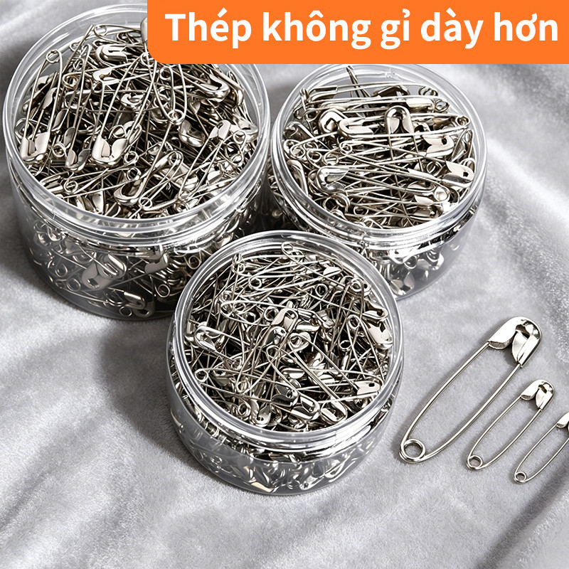 Kim băng cài áo set 120 chiếc đủ size hợp kim bền đẹp tiện dùng cho mọi gia đình chất lượng