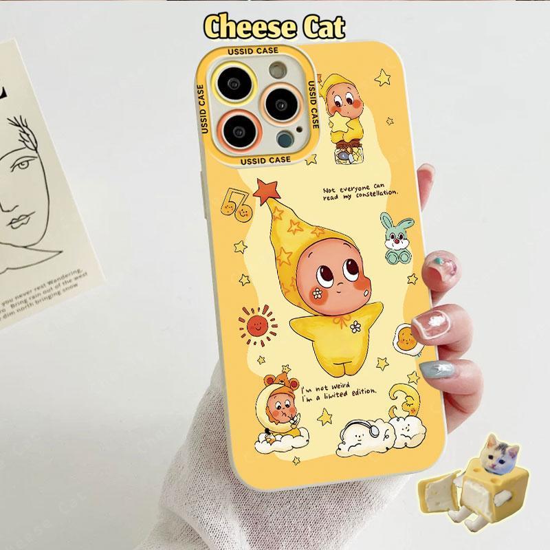 cho Twinkle Ốp điện thoại xing'x dễ thương có dây buộc cho iPhone 13 14 11 12 15 16 17 Pro Max Xs Max XR 7 8 Plus