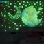 FUHUIOT Nightlight Star Decal Tự dính có thể tháo rời 2 cái / bộ Nhãn dán huỳnh quang Nghệ thuật Bức tranh tường trang trí phòng trẻ em Nền tường phòng ngủ Trần gấu Phim hoạt hình Hình nền voi