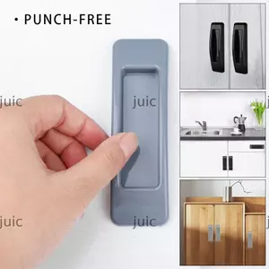 JUIC 2 Tay Nắm Cửa Đa Năng Tự Dính Tủ Quần Áo Kính Cửa Sổ Tay Cầm