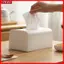 Hộp đựng khăn giấy YRBWD, Hộp đựng khăn ăn phong cách Bắc Âu 2 kích thước, Hộp đựng khăn giấy sang trọng bằng nhựa trắng đa chức năng để bàn