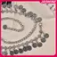 JASMINE Kim Loại sel Dây Thắt Lưng Vintage Bạc Phong Cách Bohemian Thắt Lưng Cơ Thể Trang Sức Eo Trang Sức Phong Cách Dân Tộc Thắt Lưng JASMINE