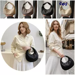 Túi Tote CQCJ, Túi Ly Hợp Dung Tích Lớn Bằng Da PU, Túi Nách Mây Chắc Chắn Thời Trang Cho Nữ Bé Gái