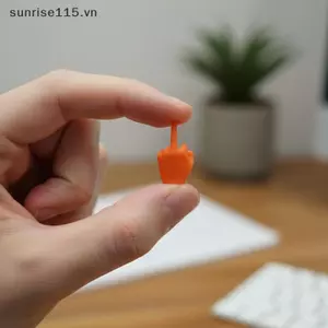 SRVN 3D In Ngón Tay Cử Chỉ Tượng Tay Biểu Tượng Điêu Khắc Trang Trí Máy Tính Để Bàn Trang Trí Nhà Cửa Không Gian Làm Việc Quà Tặng Vui Nhộn.