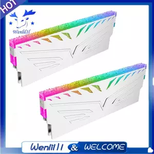 AURA SYNC 5V ARGB cho máy tính để bàn RAM Tản nhiệt Bộ nhớ Stick Armor Vest cho DDR3 4 5 Universal B