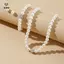 4 Cái / bộ Vintage Ngọc Trai Đơn Giản Nelace Bông Tai Bộ Trang Sức Dành Cho Nữ Cô Dâu Pha Lê Thanh Lịch Choker Tiệc Phụ Kiện Đám Cưới [Mina]