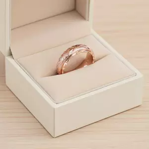 HFSHY Hoa Hồng Màu Vàng Treo Khắc Hoa Hồng Nhẫn Nữ Nhẫn Vàng Nữ Trang Sức Nhẫn Kỷ Niệm Đám Cưới VN