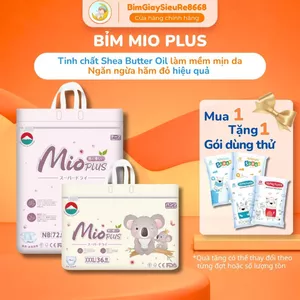 Bỉm Mio Plus công nghệ Nhật Bản siêu mỏng nhẹ, thấm hút tốt, chống tràn cho bé