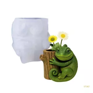 Ở lại Sáng Tạo DIY Khuôn Silicon Hình Stump Cho Người trồng cây trang trí Tương thích với bê tông và xi măng nhựa