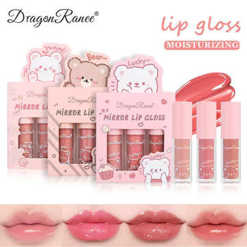 | 【his romand】 | ✧Xuyên Biên Giới Son Bóng Son Bóng Dầu Thủy Tinh Nước Bóng Gương Dưỡng Ẩm Dưỡng Ẩm Ngọc Trai Nhấp Nháy Hoạt Hình Bộ Hộp Toot Lip◈