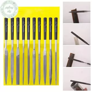PUSKY 10 Cái / bộ Kim Loại Tập Tin Bộ Gỗ Rasp Đánh Bóng Kim Loại Tay FileTools Thép Rasp Needl Filing Cho Kim Loại Thủy Tinh Đá Gỗ Carv VN