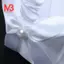 Giỏ hoa cưới đính cườm Satin màu trắng Trang trí nơ