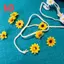 100 Chiếc Đầu Hoa Hướng Dương Nhân Tạo Little Daisy Gerbera Để Trang Trí Tiệc Cưới (Vàng & Cà Phê)