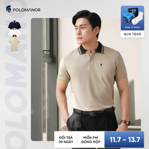 Áo polo nam TRAVIS vải Cotton CVC Diamond cao cấp, nam tính thanh lịch sang trọng - POLOMANOR
