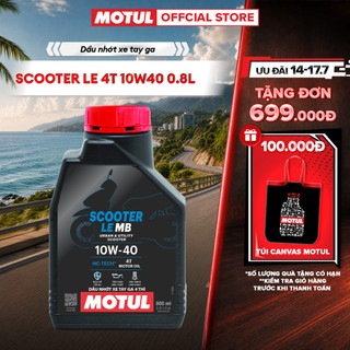 Dầu nhớt xe tay ga MOTUL SCOOTER LE 4T 10W40 0.8L