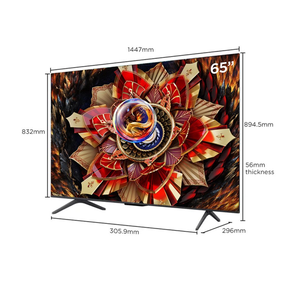 【QD-MiniLED】TCL 65 inch Premium QD-MiniLED 65Q6C, tần số quét siêu cao 144Hz, âm thanh cao cấp từ ONKYO 2.1 Lắp0đ HCM HN | BigBuy360 - bigbuy360.vn