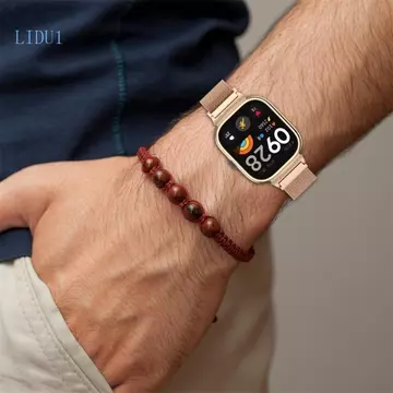 LIDU1 Dây đeo đồng hồ thông minh tinh tế Dây đeo đồng hồ chống mài mòn Dây đeo đồng hồ có khung đồng hồ Thích hợp cho đồng hồ