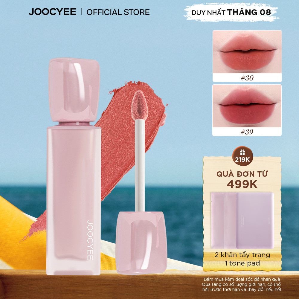 Son kem bán lì JOOCYEE Matte Veil Lip Cream 3.0 thời thượng, tôn da, mỏng nhẹ, dưỡng ẩm, lâu trôi, không gây nặng môi.
