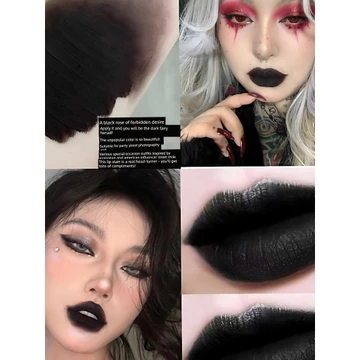 son bóng black rouge son bóng black rouge Phía Sau Cảnh Châu Âu Mỹ Niche Thế Giới Mệt Mỏi Bóng Tối Anh Em Đặc Biệt Mờ Đen Môi Glaze Đen Nhung Chống Thấm Nước