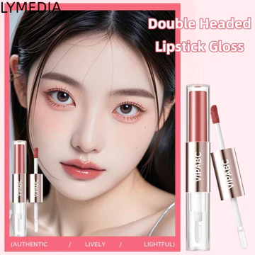Son môi LYMEDIA Tint, Son bóng hai đầu giữ màu, Son bóng dưỡng ẩm phát sáng / mờ không dính bóng cho nữ bé gái
